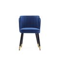 Ceets Chic Mid Century Modern Vintage Style Velvet Wood Zephyr Dining Chair.