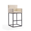 Strick Bolton Barton Contemporary Leather Bar Stool