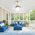 Ceiling Fan With Dimmable Led Light And Remote Control