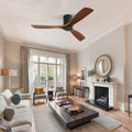 Ceiling Fan With Remote Control Reversible Motor Without Light