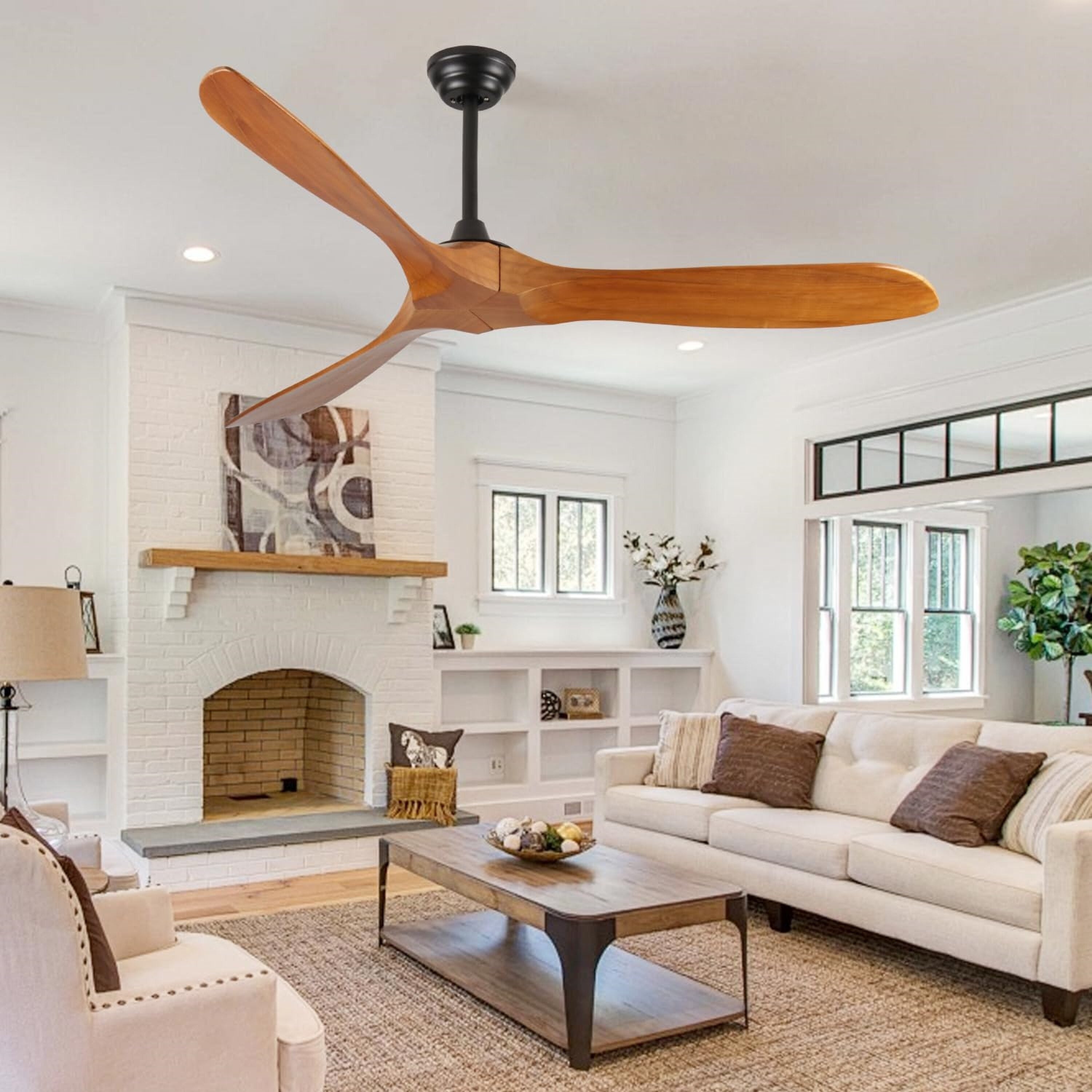 Ceiling Fan Without Light With Reversible Motor For Bedroom