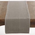 Celena Collection Whip Stitched Design Cotton Table Runner
