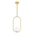 1 Light Mini Pendant With Medallion Gold Finish 8 Inch