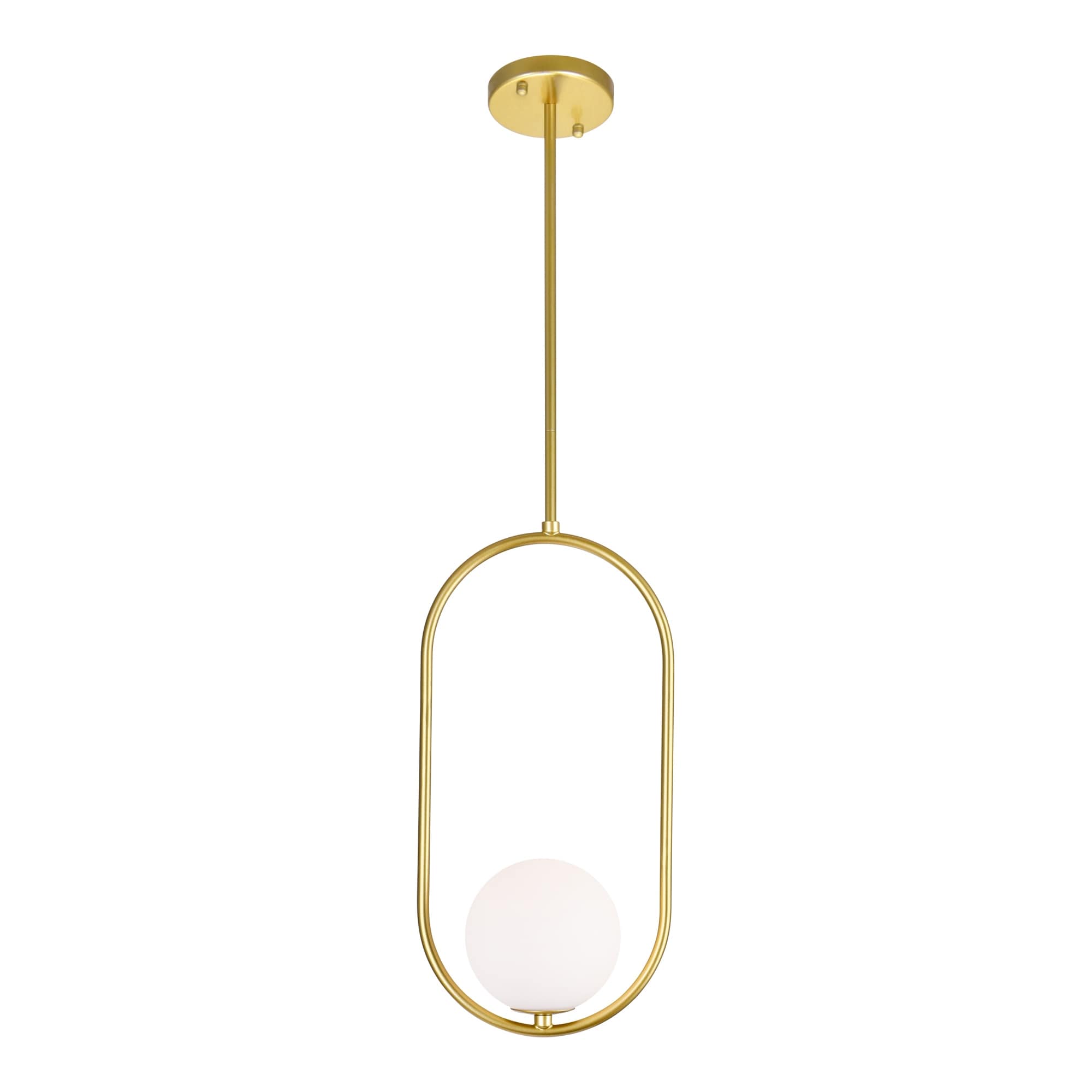 1 Light Mini Pendant With Medallion Gold Finish 8 Inch