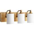 Celeste Aged Brass 3 Light Vanity Lighting