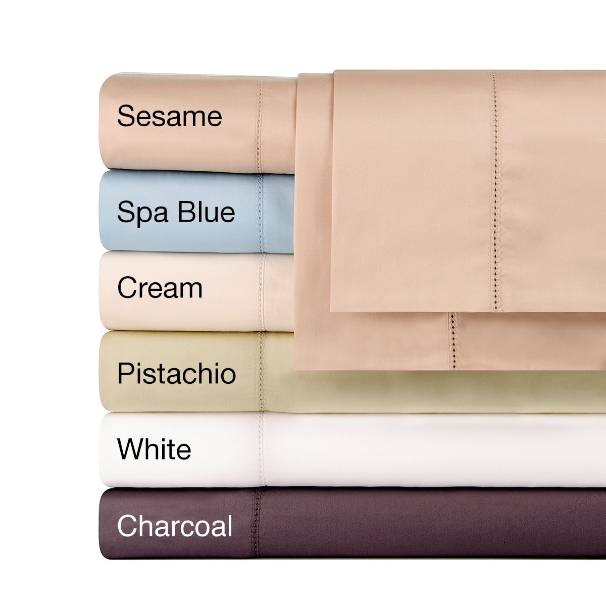 Celeste Home Pima Cotton Sateen 610 Thread Count Pillowcases Set Of 2