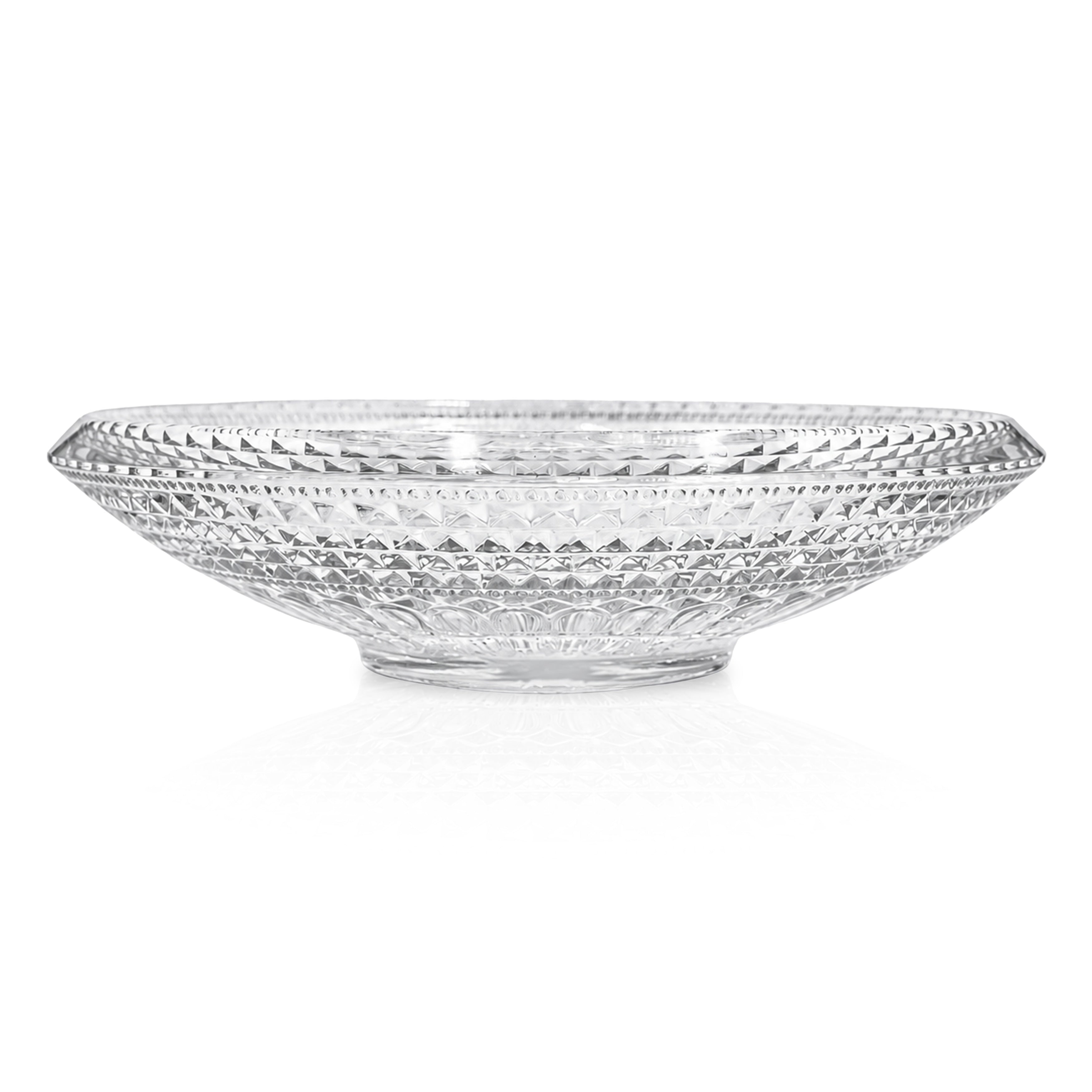 Celestial Circular Glass Vessel Bathroom Sink Bowl For Modern Vanity 18 Inch Above Counter Basin