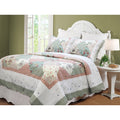 Celia Patchwork 3 Piece Cotton Quilt Set