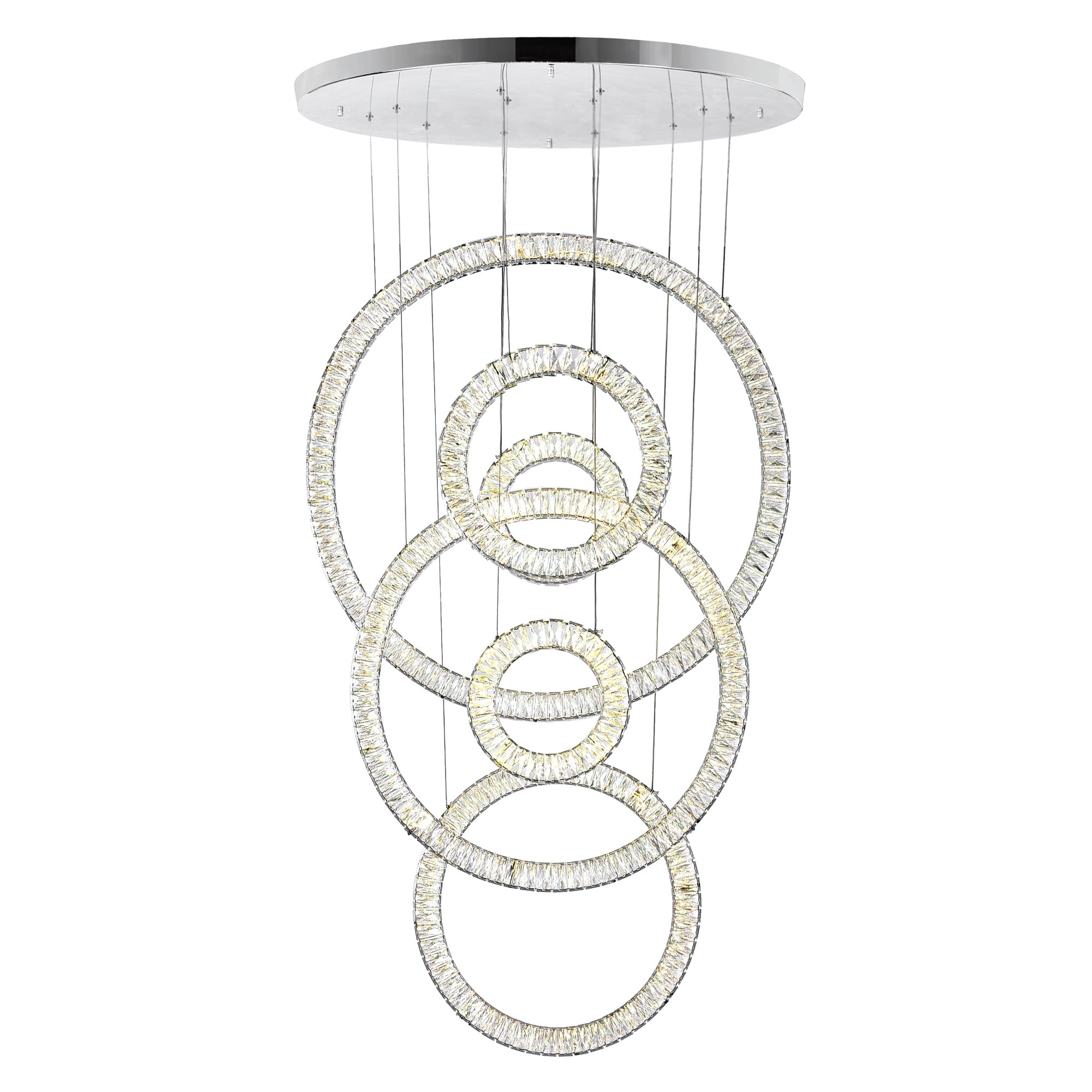 Celina Collection Chrome Steel Led Chandelier