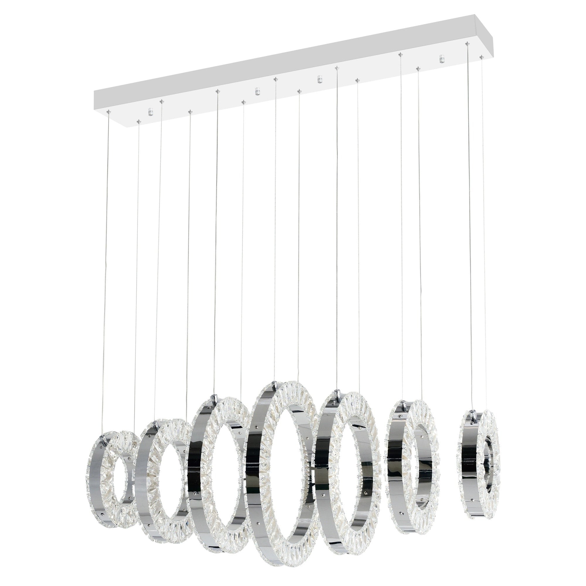 Celina Led Chandelier With Chrome Finish