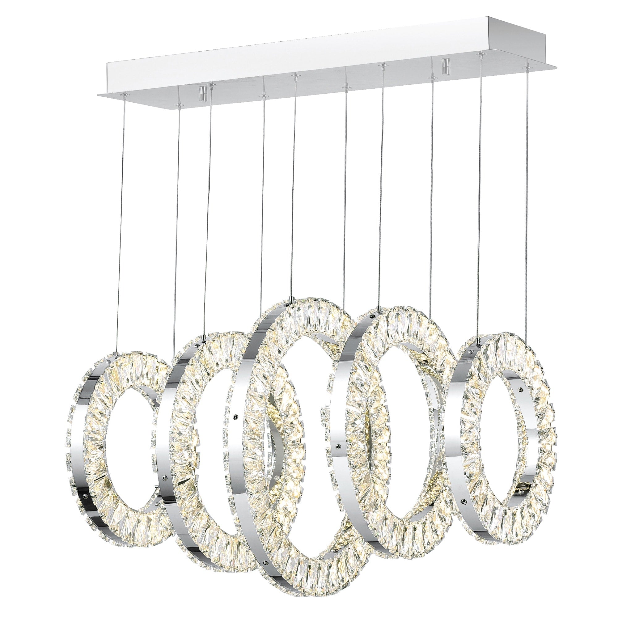 Celina Led Chandelier With Chrome Finish