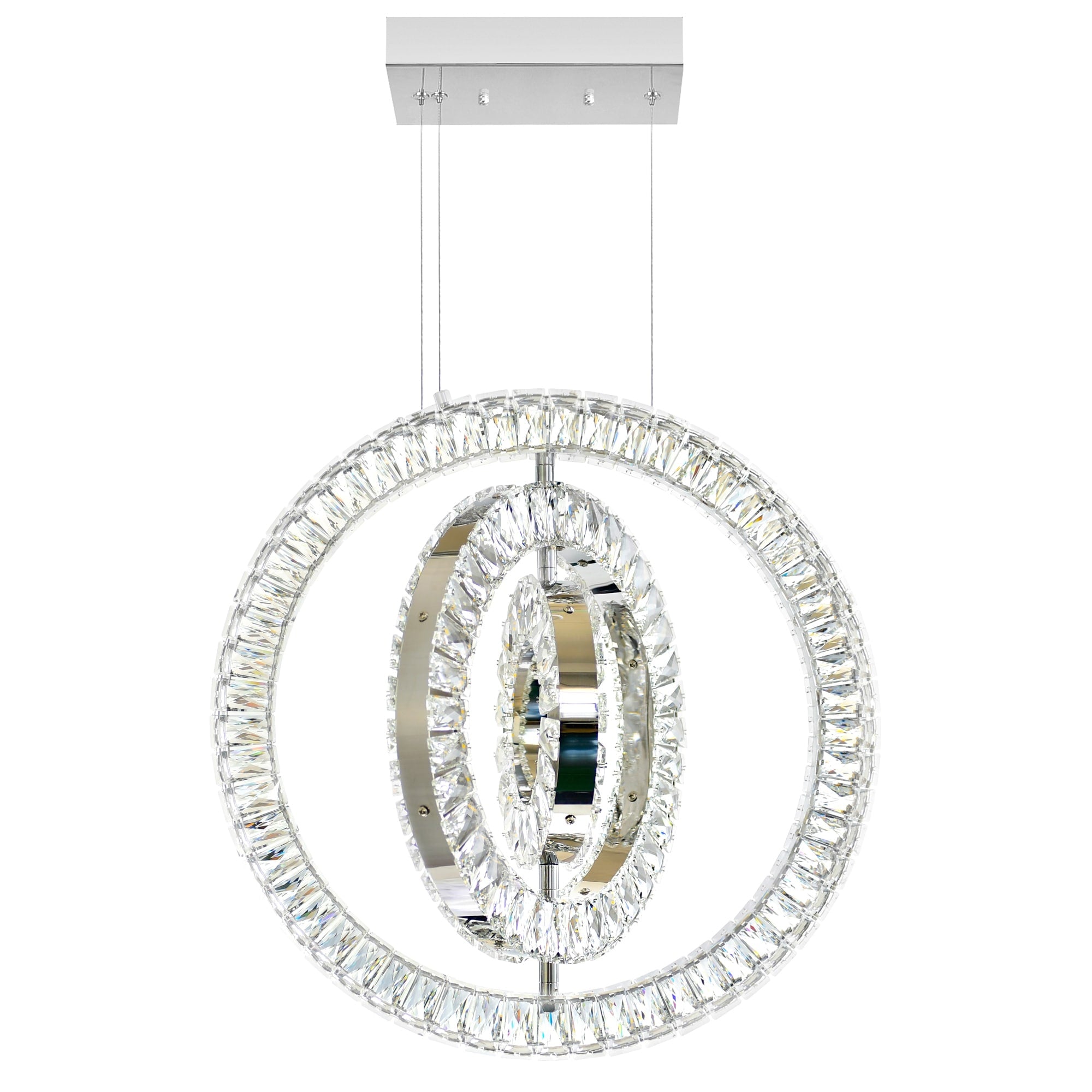 Celina Led Chandelier With Chrome Finish