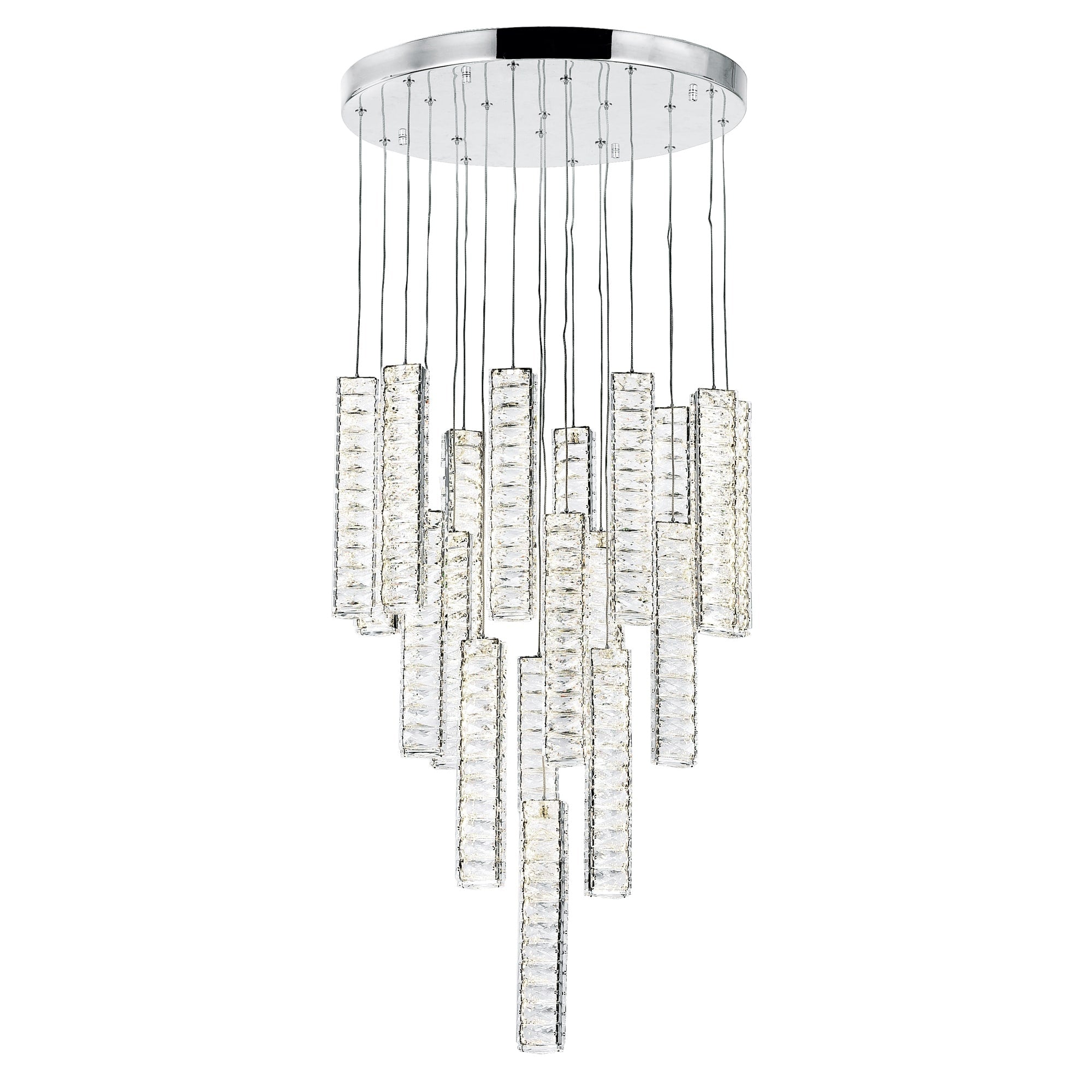 Celina Led Chandelier With Chrome Finish