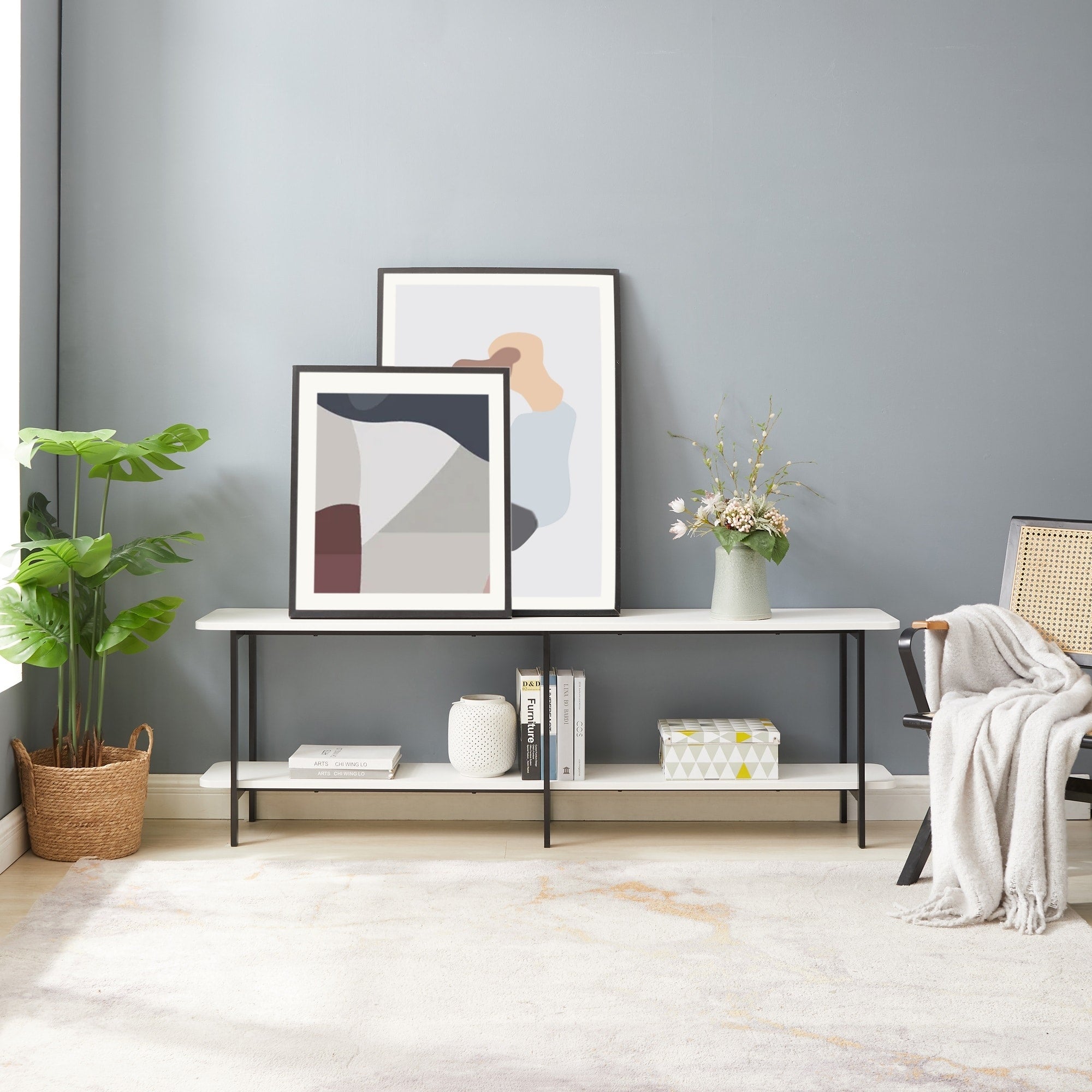 Celine 70.86 Black Wood Side Table Console