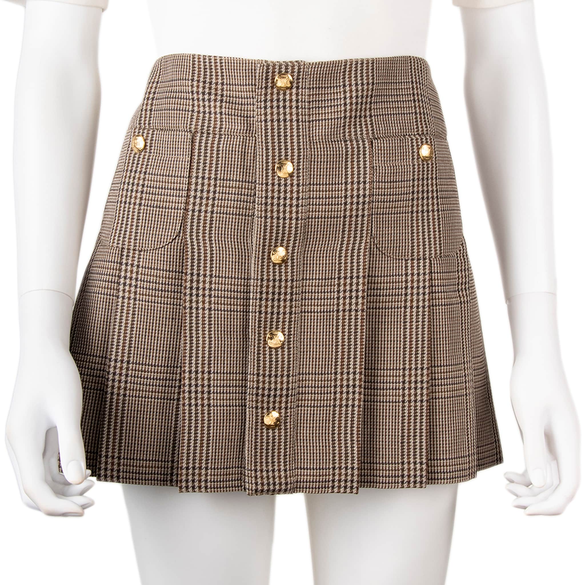 Celine Bandeau Pleated Mini Skirt