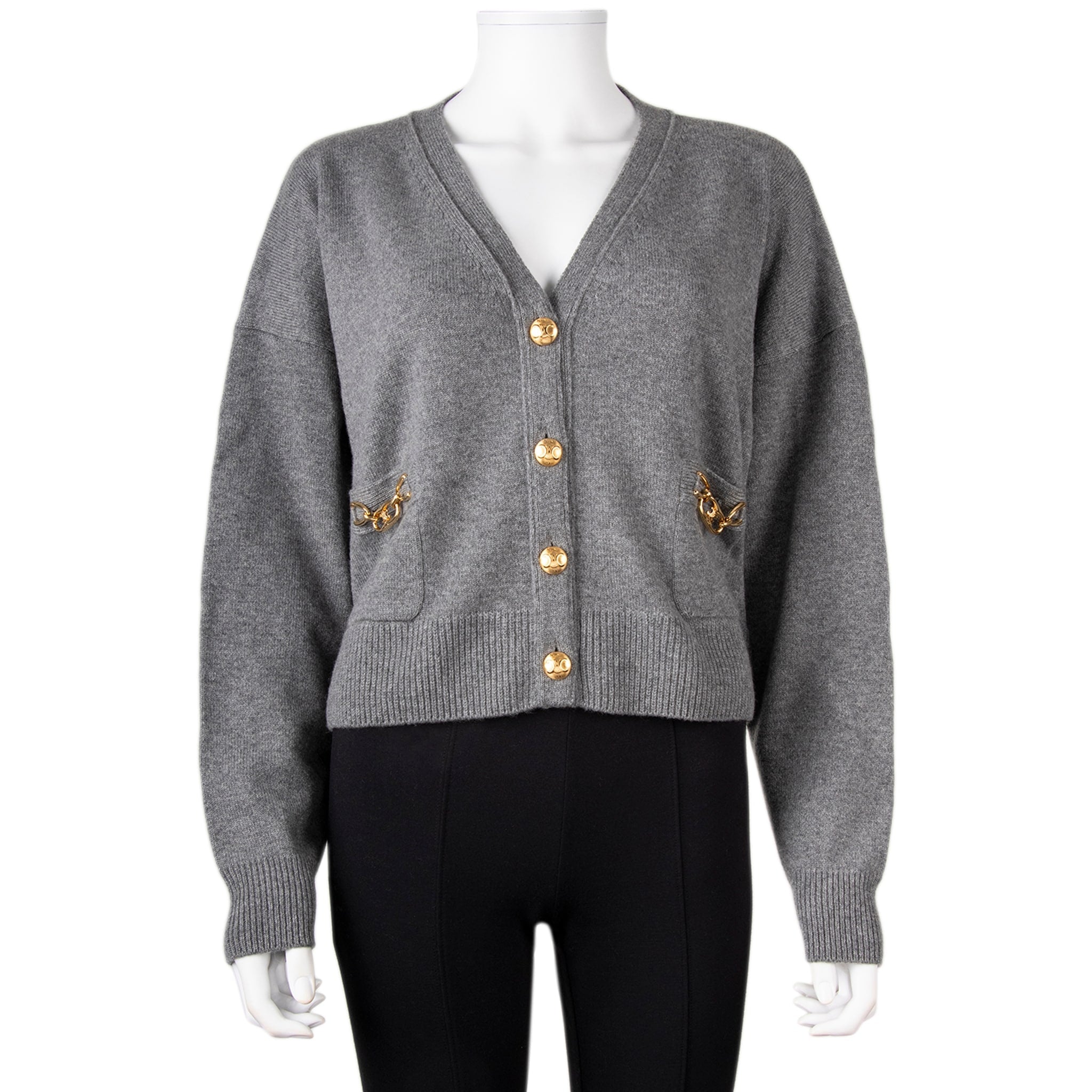 Celine Heritage Cashmere Gourmet Cardigan