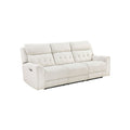 Celly Power Reclining Sofa W Cupholders And Usb Port Beige Microfiber