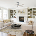 Cement Grey Ceiling Fan With Dimmable Light Reversible Motor