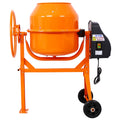 Cement Mixer 5 Cu. Ft Electric Concrete Mixer Machine 650W Ac Motor Portable Power Cement Mixers For Mortar Stucco And Fodder