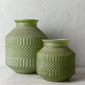 Cena Boho Frosted Glass Vase Set 2 Piece
