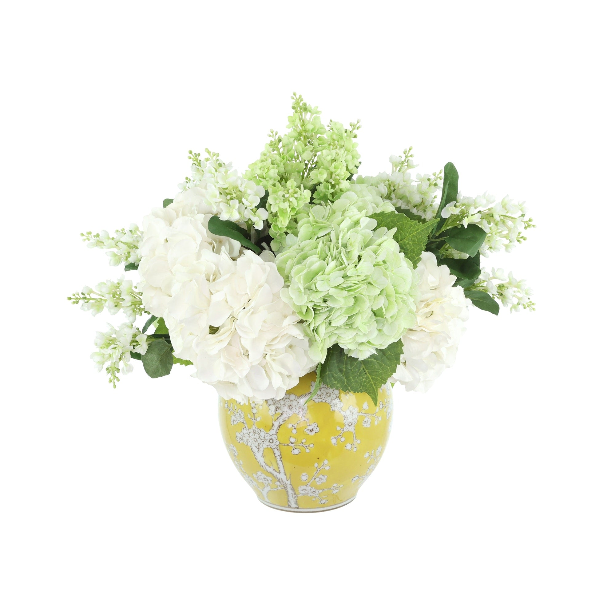Centerpiece With Hydrangeas And Lilac 18