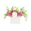 Centerpiece With Peonies Hydrangeas And Wild Heather 19