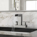 Centerset Bathroom Faucet 2 Handle 4 Inch Bathroom Sink Faucet With Drain Assembly