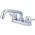 Central Brass Two Handle Cast Brass Kitchen Bar Faucet 6 Tube Swivel Spout 0084 A Chrome