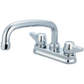 Central Brass Two Handle Shell Type Kitchen Bar Faucet 8 Tube Swivel Spout 0094 A1 Chrome