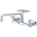 Central Brass Two Handle Wallmount Kitchen Faucet 10 Tube Swivel Spout 0048 Ua2 Chrome
