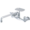Central Brass Two Handle Wallmount Kitchen Faucet 12 Tube Swivel Spout 0048 Ua3 Chrome