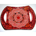 Handmade Ceramic Andalucia Ii Engraved Plate Morocco