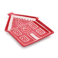 Ceramic Gingerbread House Plate Set Of 4