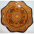 Handmade Ceramic Isabella Engraved Plate Morocco