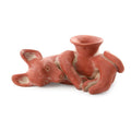 Ceramic Sculpture Playful Xoloitzcuintli Mexico