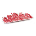 Ceramic Snowy Village Plate Set Of 4