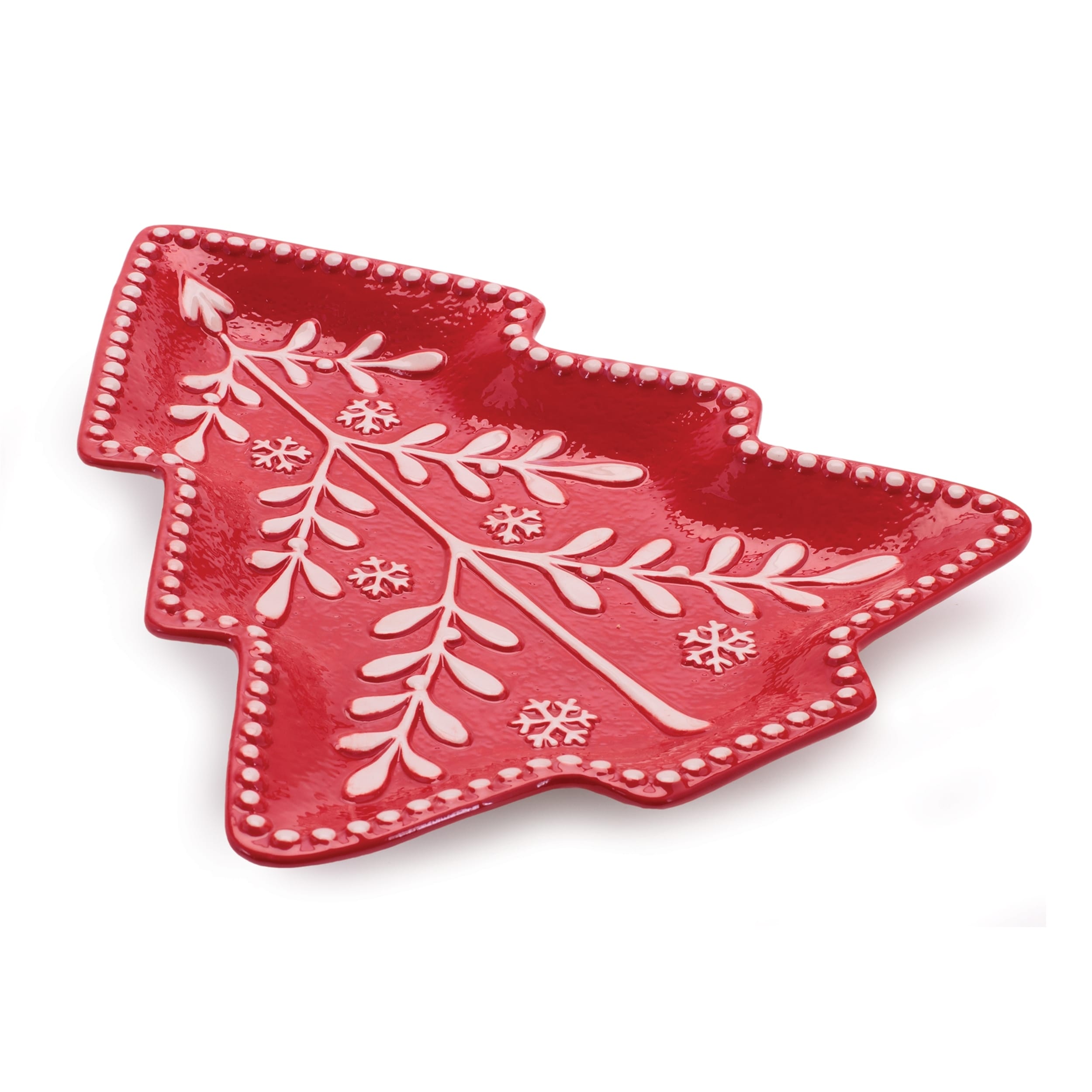 Ceramic Tree Plate Set Of 4
