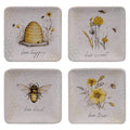Certified International Bee Sweet 6 Inch Canape Luncheon Plates Set Of 4