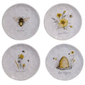 Certified International Bee Sweet 8.5 Inch Salad Dessert Plates Set Of 4