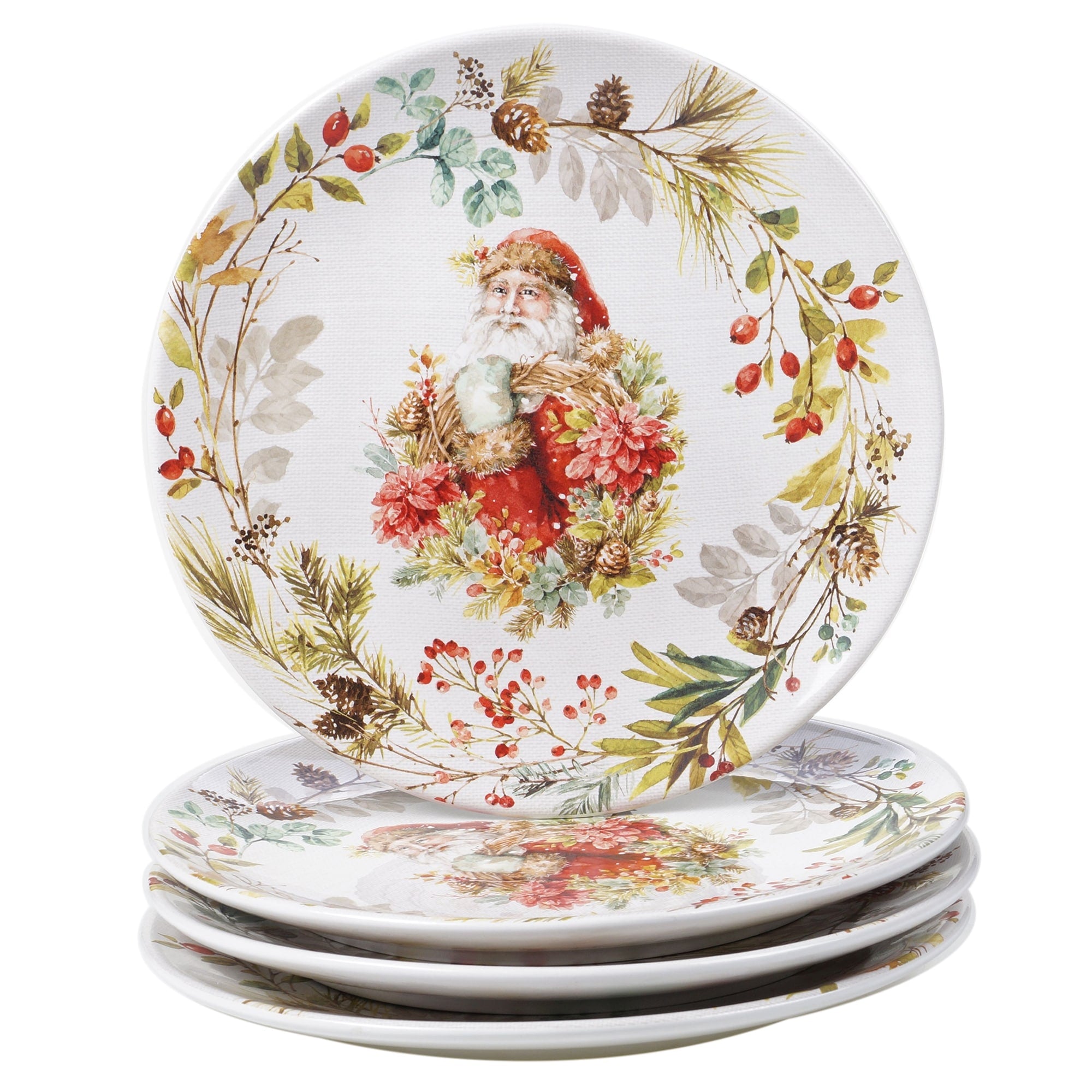 Certified International Christmas Story 11 Inch Dinner Plates Set Of 4