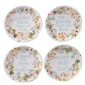 Certified International Christmas Story 6 Inch Canape Luncheon Plates Set Of 4