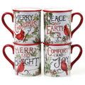 Certified International Evergreen Christmas 16 Oz. Mugs Set Of 4
