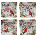 Certified International Evergreen Christmas 8.5 Inch Salad Dessert Plates Set Of 4