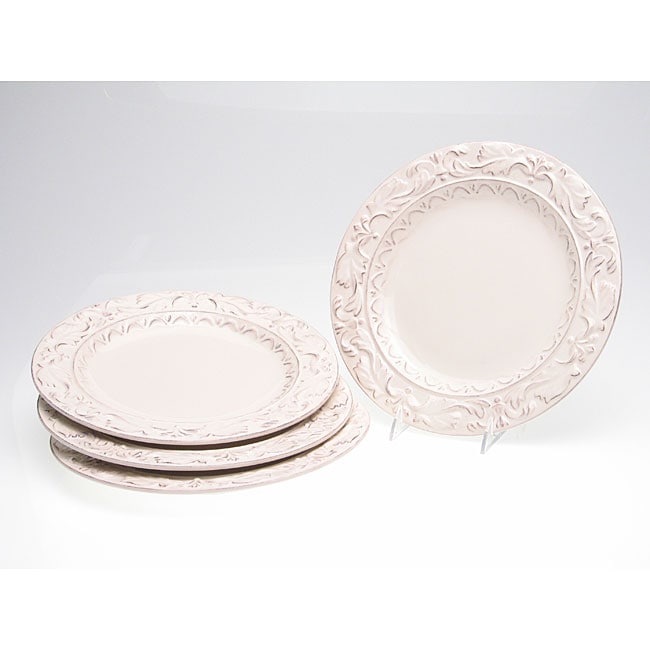 Certified International Firenze Ivory 11.5 Inch Dinner Plate Set Of 4