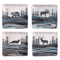 Certified International Fluidity Lodge 8.5 Inch Salad Dessert Plates Set Of 4