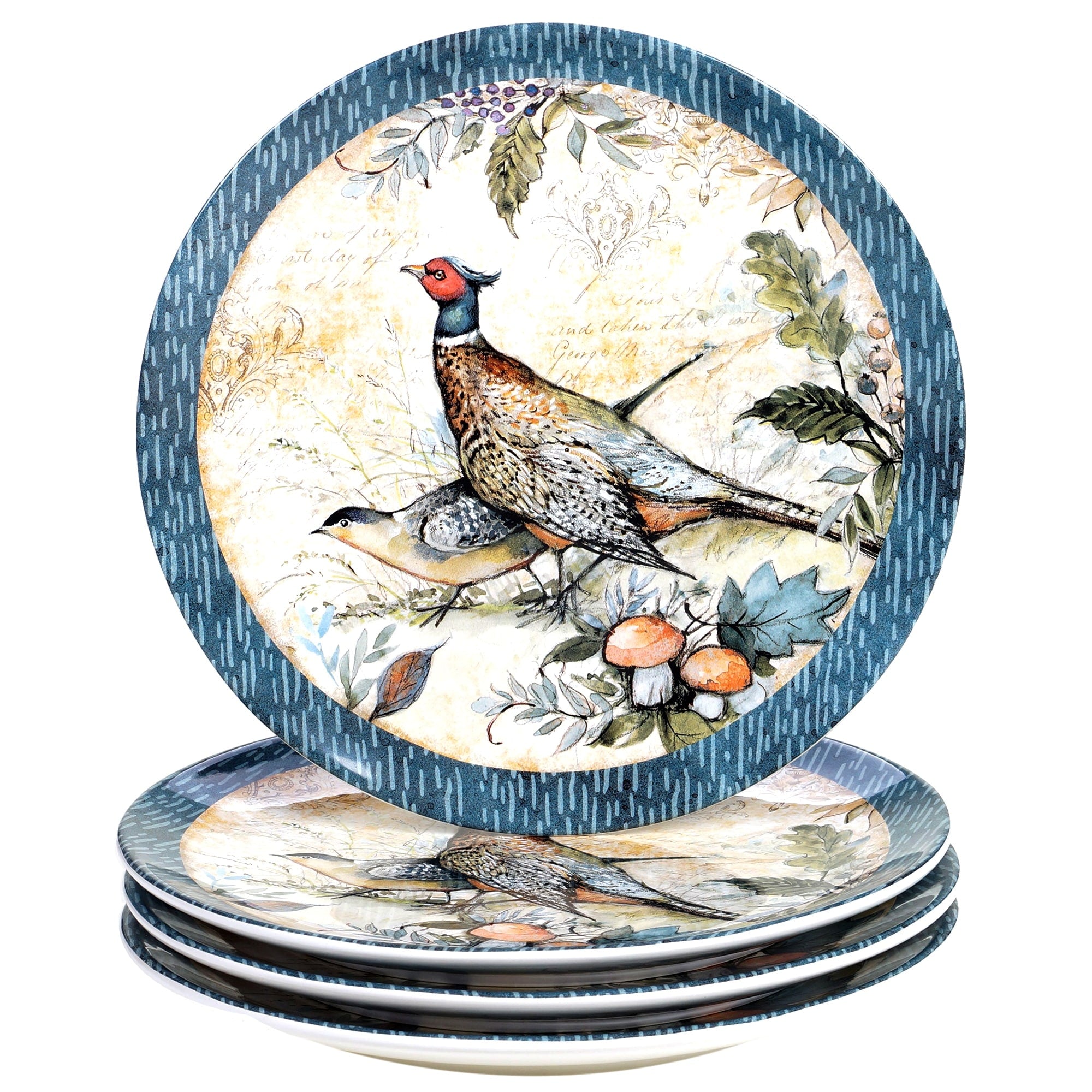 Certified International Harvest Gatherings 11 Dinner Plates Set Of 4