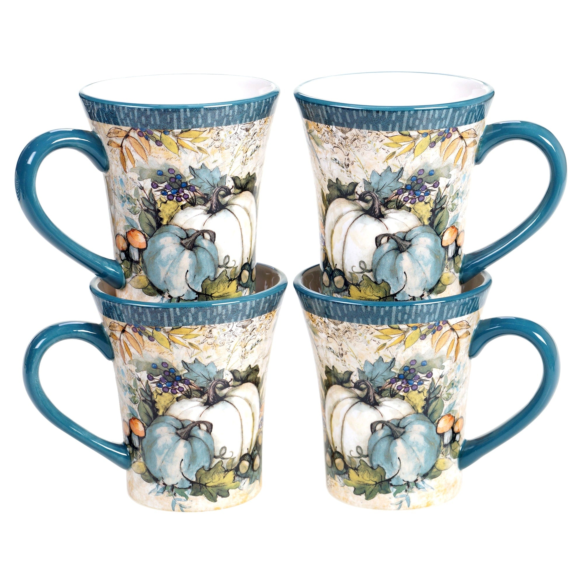 Certified International Harvest Gatherings 14 Oz. Mugs Set Of 4