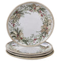 Certified International Holly And Ivy 11 Inch Dinner Plates Set Of 4