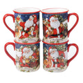 Certified International Magic Of Christmas Santa 16 Oz. Mugs Set Of 4