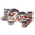 Certified International Magic Of Christmas Snowman 16 Piece Dinnerware Set Service For 4